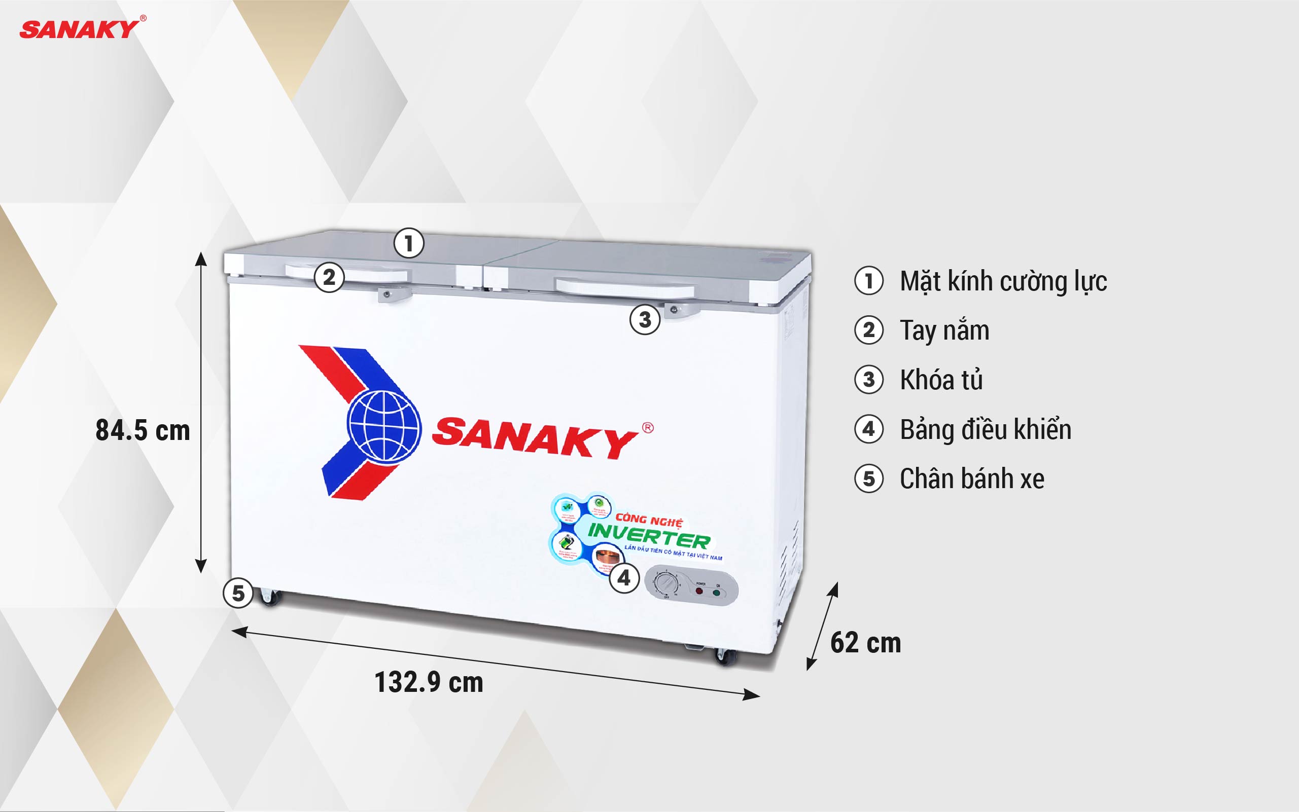 Tủ Đông Sanaky Inverter VH-4099A4K