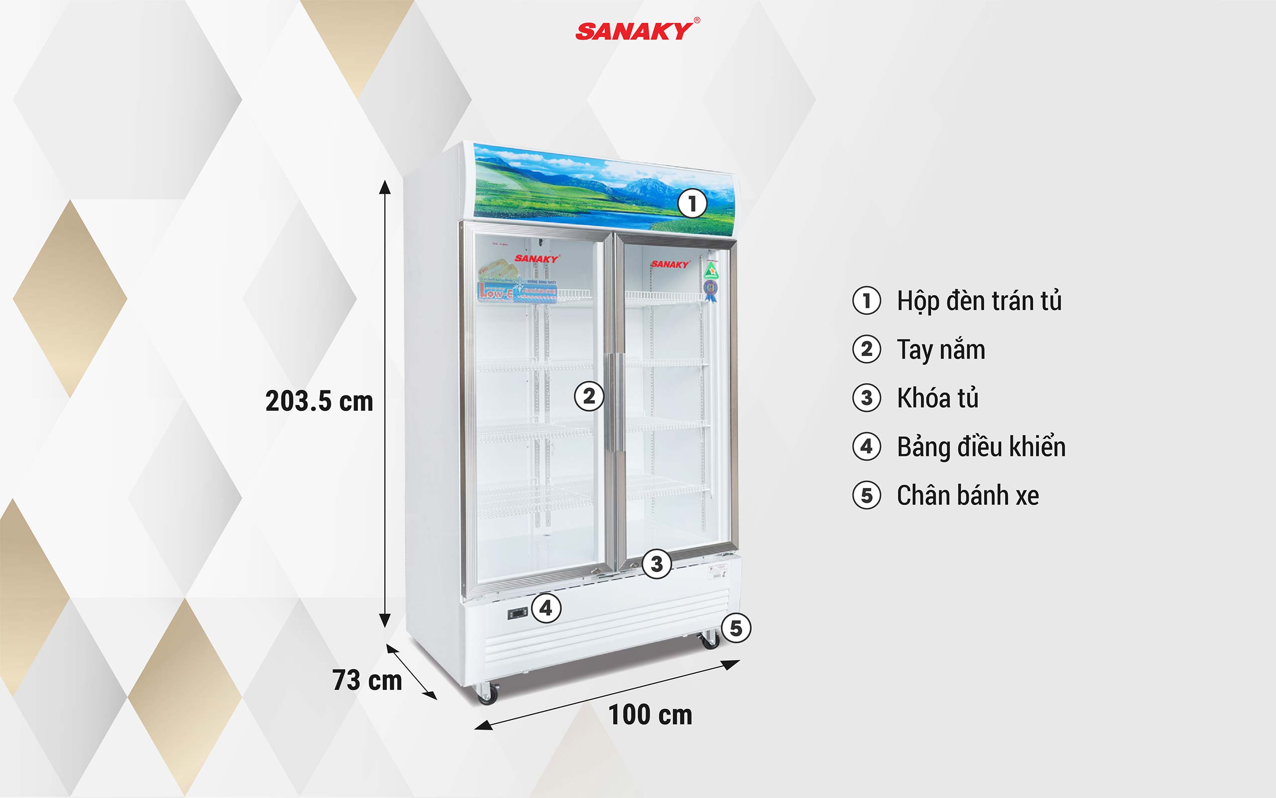 Tủ Mát Sanaky VH-1009HP