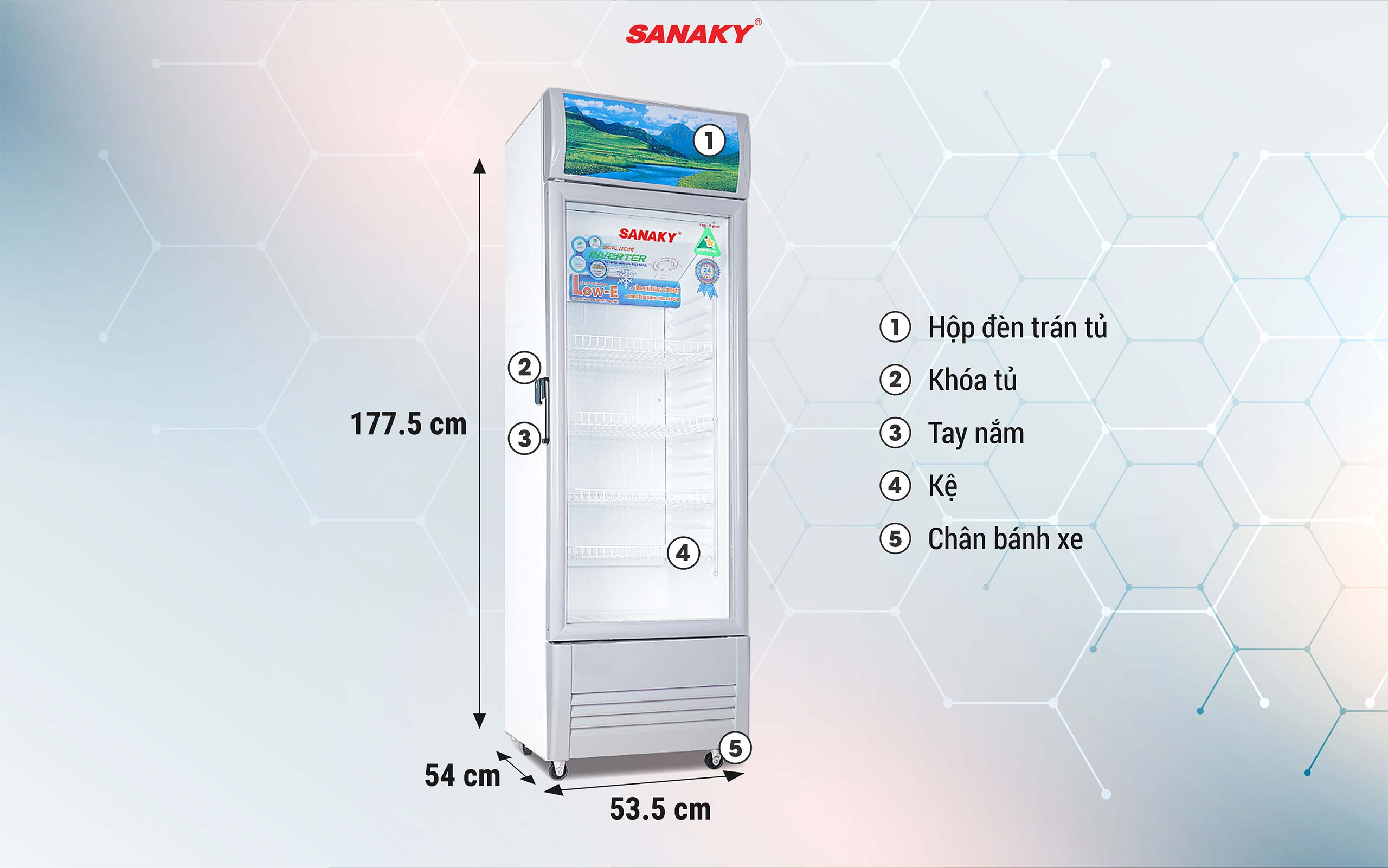 Tủ Mát Sanaky Inverter VH-258K3L