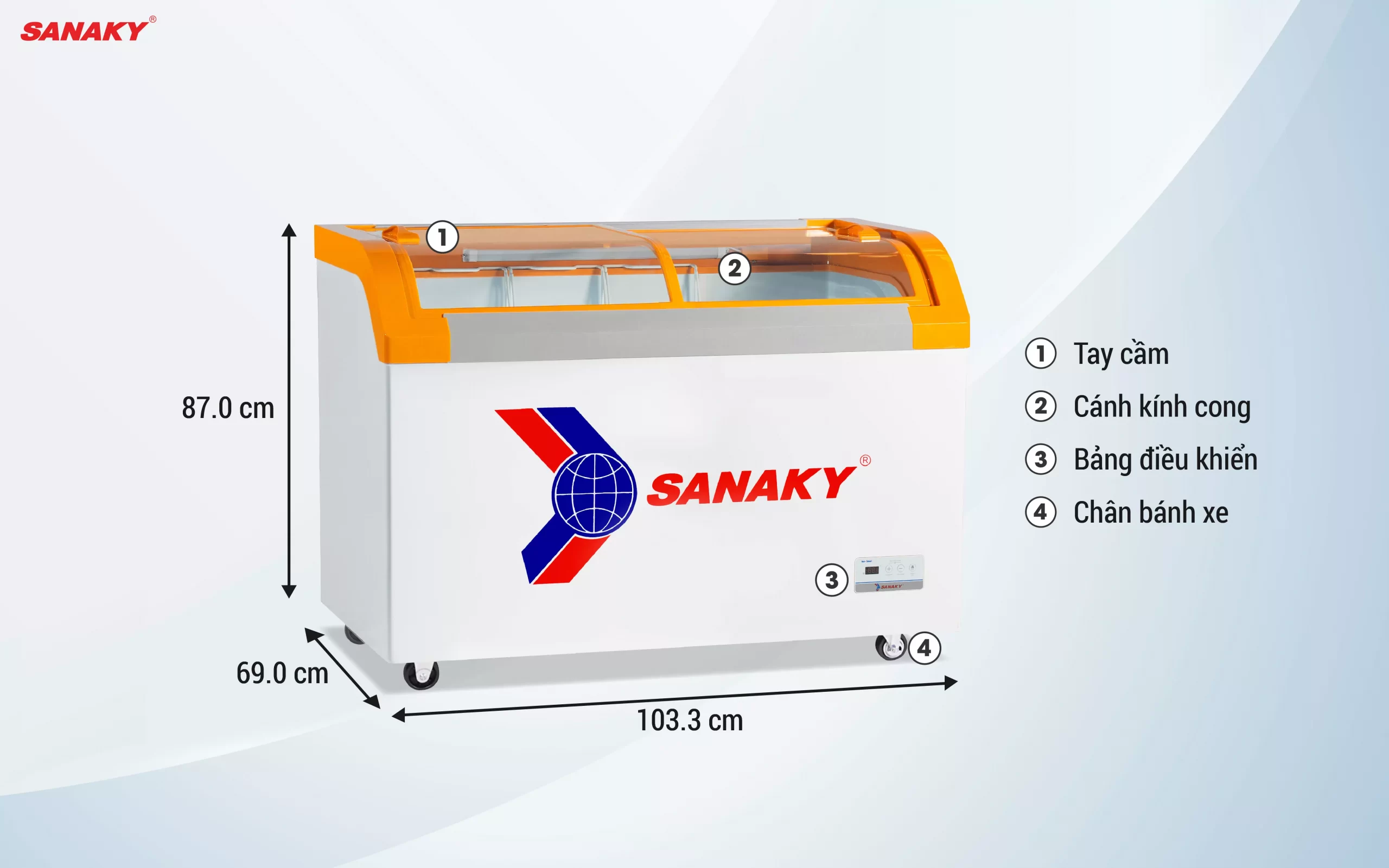 Tủ Đông Sanaky VH-3899KB 280 lít