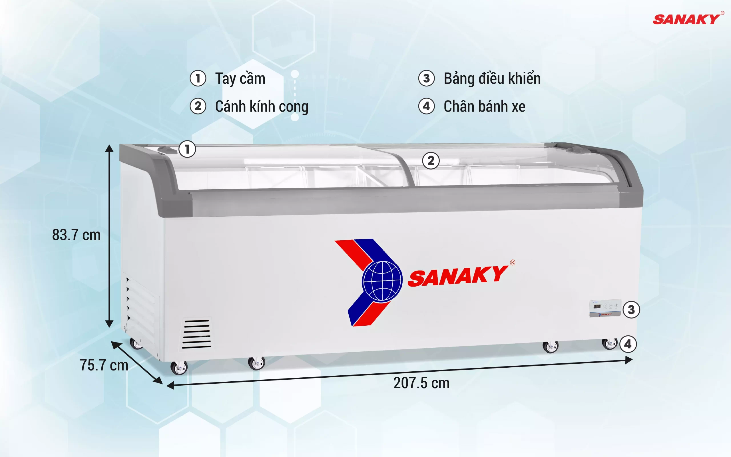 Tủ Đông Sanaky VH-1008KA 750 lít