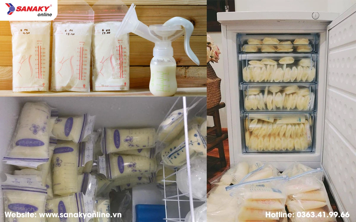 Hướng dẫn trữ sữa mẹ đúng cách bằng tủ đông