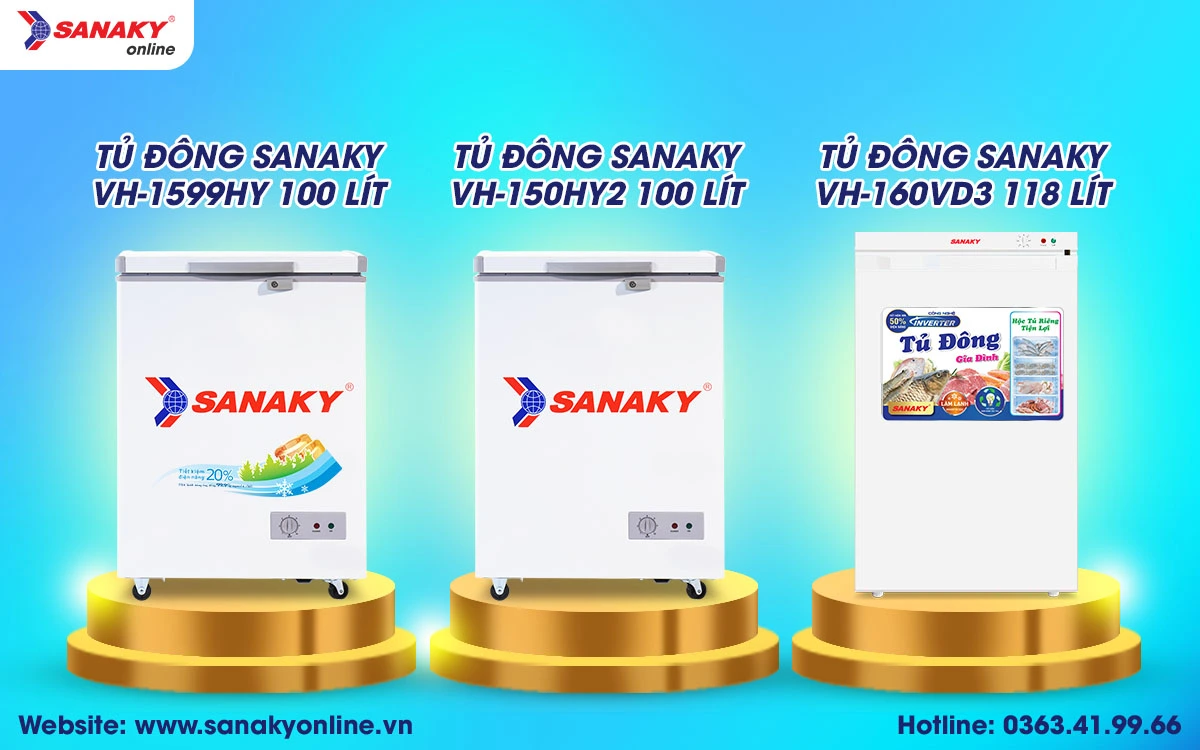 Những mã tủ đông trữ sữa 100 Lít của Sanaky được các mẹ khuyên dùng