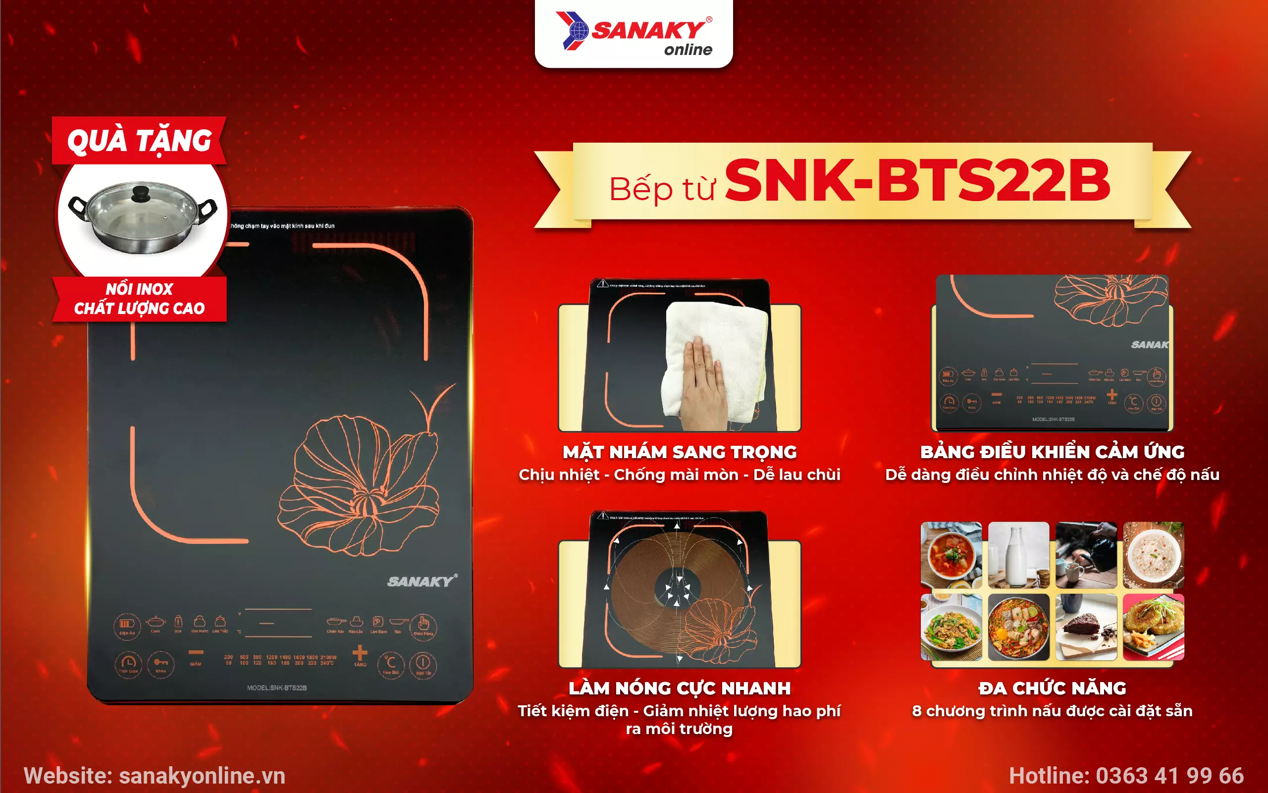 Bếp từ Sanaky SNK-BTS22B