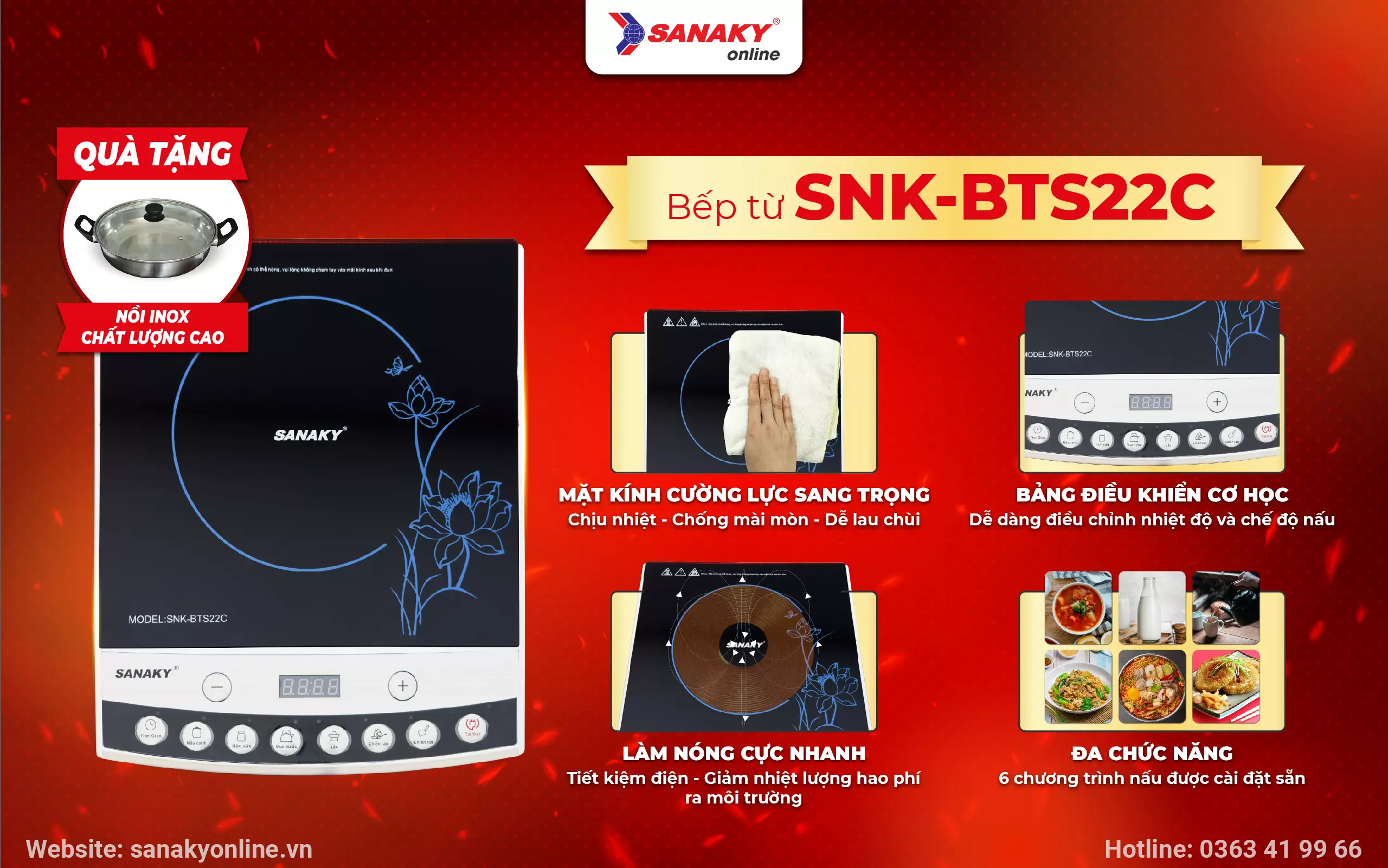 Bếp từ Sanaky SNK-BTS22C